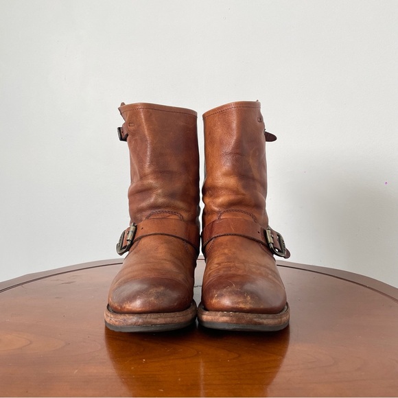 Frye Veronica Short Brown Cognac Leather Riding Boot | US 7.5 - Picture 2 of 9